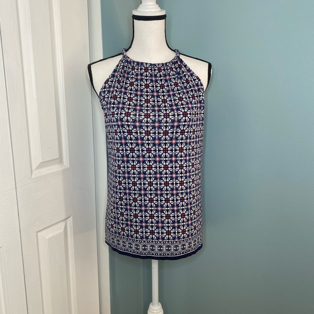 Max Studio Pleated Stretch Jersey Halter Top
